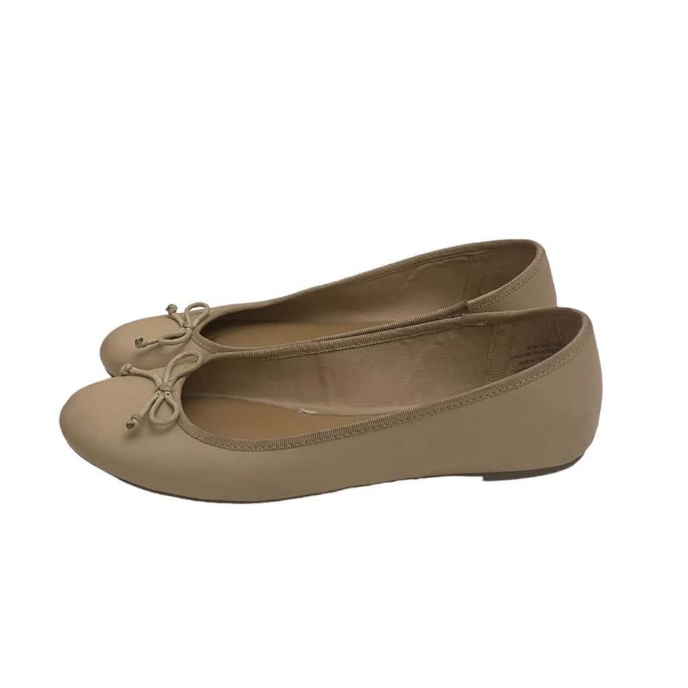 Merona casual slip on neutral nude beige lightweight ballet flat shoes size 9